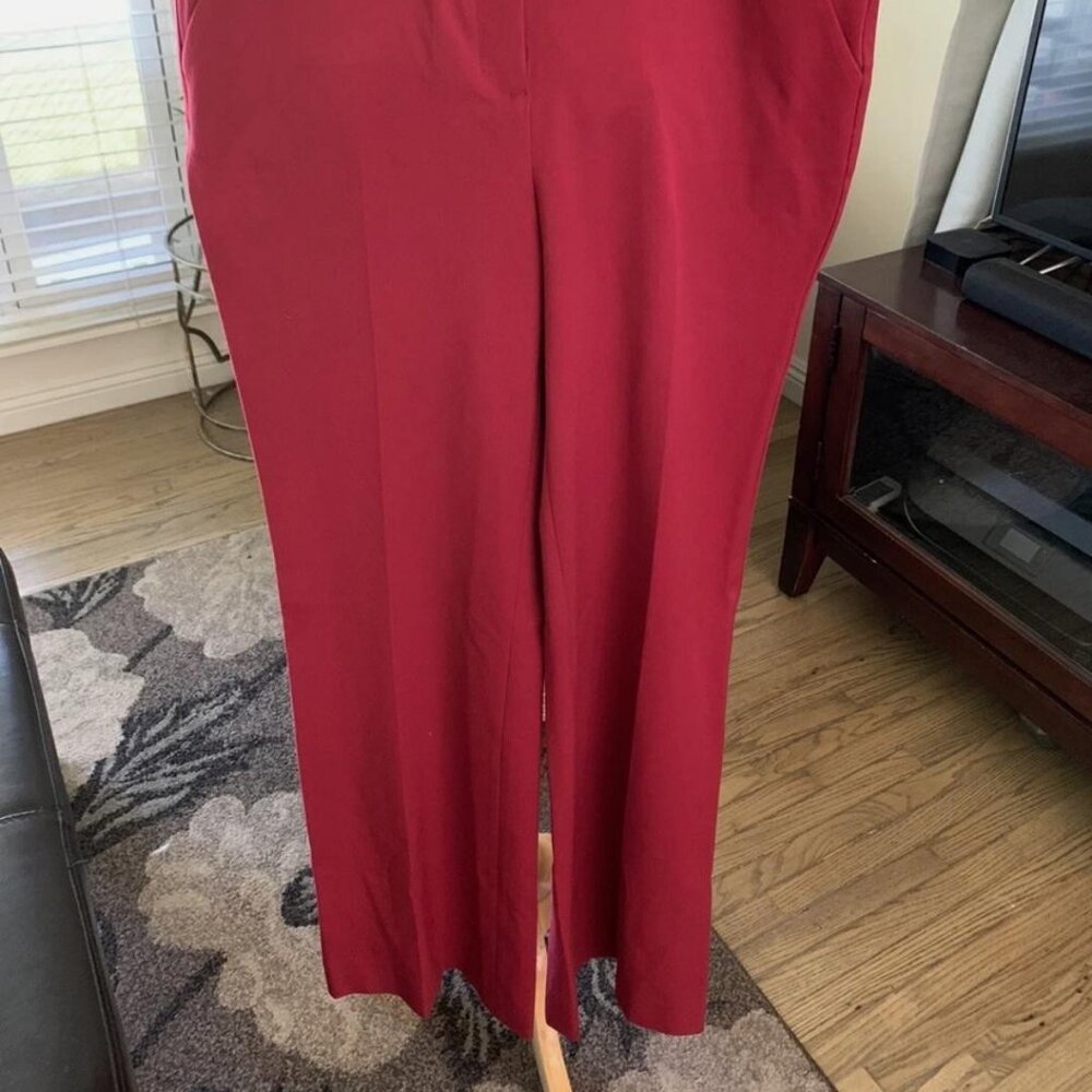 NWT Women's Chico's So Slimming Trouser in Red Sz 10P MSRP $110 - Picture 8 of 10